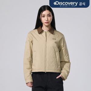 [디스커버리] 여성 카라형 퀼팅 패딩자켓 (L/BEIGE) DWPD4A061-BGL