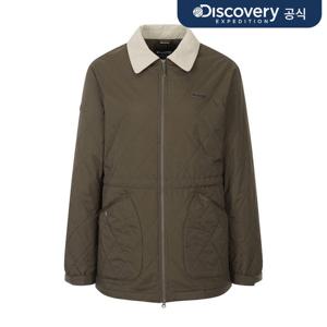 [디스커버리] 여성 카라형 퀼팅 미드 패딩자켓 (Brown) DWPD4E061-DWS
