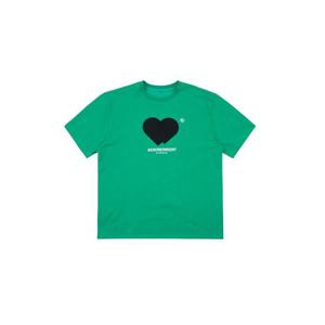 Ader Error아더에러 트윈 하트 로고 티셔츠 그린 BLASSHT10GN