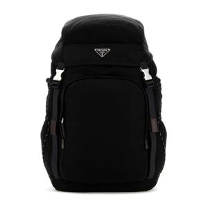 프라다 블랙 캔버스 드로우스트링 백팩 2VZ1232DMG F0002