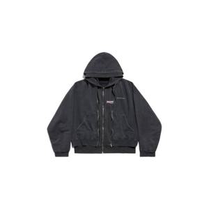 26SS Balenciaga Double 후드티 858133TSVE41095 TP570642512