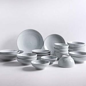 진 고백자 국산도자기 4인 식기세트 22p