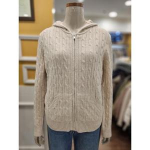 BCBG 세이브존01 케이블 집업 후드 가디건 B5D9K172A