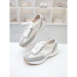 [코디엘루]가죽 데일리 세무 여성 운동화 5cm CDMD501131-3