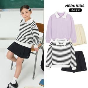 [네파키즈/택가139,000] KM25906 카라맨투맨 스커트 셋업 본사직영