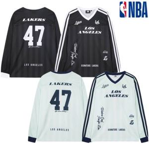 [NBA]N261TS132P GR 남여공용 엔비에이 맨투맨티셔츠 긴팔티 슬리브 오버핏 메쉬
