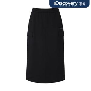 [디스커버리] 여성 테크 니트 트레이닝 카고 스커트 (BLACK) DWTP4A061-BKS