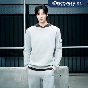 [디스커버리] 남성 소매포켓 맨투맨 (M/GREY) DMMT35061-MGS