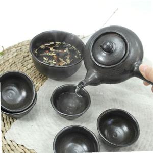옹기다기세트 숙우 다관 찻잔