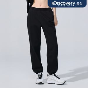 [디스커버리] 여성 에센셜 니트 트레이닝 테이퍼드 조거 팬츠 (BLACK) DWTP49061-BKS