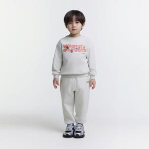 [무료반품][내셔널지오그래픽키즈]K251UPB310 토들러 맨투맨/팬츠 SET OATMEAL