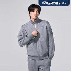 [디스커버리] 남성 에센셜 니트 트레이닝 하이넥 자켓 (M/GREY)  DMTR37061-MGD