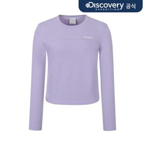 [디스커버리] 여성 세미크롭 긴팔티셔츠 (L.VIOLET) DWRL42061-LVL