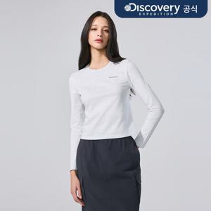 [디스커버리] 여성 세미크롭 긴팔티셔츠 (M/GREY) DWRL42061-MGL