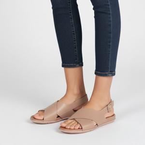 핏플랍 샌들 그라시에 레더 크리스 크로스 백 스트랩 여성 베이지 FV2-137