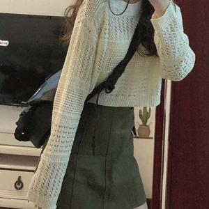 그물펀칭 그물니트 티셔츠 ST0058