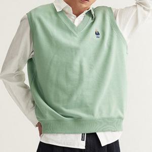 [후아유] 스티브 자수 루즈핏 베스트 (WHMAD2325U-T)