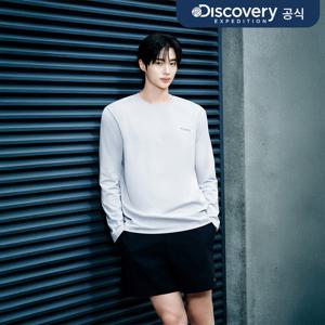 [디스커버리] 남성 기능성 라운드 긴팔티셔츠 (M/GREY) DMRL33061-MGS