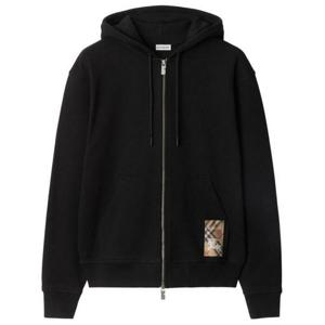 (명품) 버버리 체크 라벨 코튼 지퍼 후디 810227