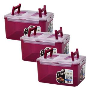 코멕스 뚜껑이 더 튼튼해진 김치통 마젠타 11.5L X 3개