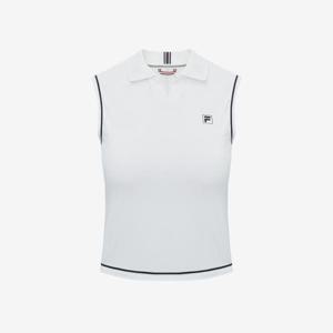 [FILA] 테니스 쿨링 골지 카라 탱크탑 (FS2ITH2352F_OWH)