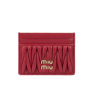 [로로모다] 미우미우 마테라쎄 나파 가죽 여성 카드지갑 / 5MC076-AFPP-F0011