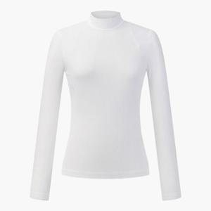 데상트골프웨어 VQA DR12WFTL24-BWTG 여성 모크넥 긴팔 티셔츠 / Bright White
