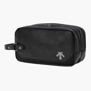 데상트골프파우치 VQA DR12MFBG12-BLKG 남성 더블지퍼 파우치 / BLACK