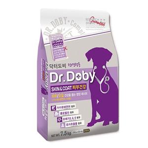 전연령용사료 닥터도비 스킨앤코트 피부건강 7.5kg 강아지 사료X2개