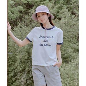 스노우피크 SNOWPEAK APPAREL 코튼 여성 링거 반팔 티셔츠 (S25MWFTS63) Off White S25MWFTS63OW 337865