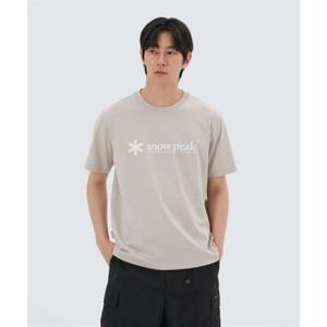스노우피크 SNOWPEAK APPAREL 아스킨 빅로고 반팔 티셔츠 (S25MUFTS67) Sand Beige S25MUFTS67SE 337517