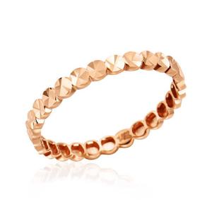 [비앤비골드] 14K 루나 컷팅 버블볼 올밴드 반지 LOR42112