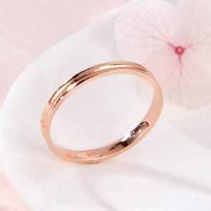 [비앤비골드] 14K 가로 라인 컷팅 올밴드 반지 S PNR42412