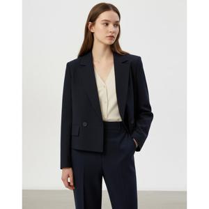 질스튜어트 뉴욕 여성 25FW 시즌오프 네이비 포켓 폴리혼방 자켓 JSJA5C100N3