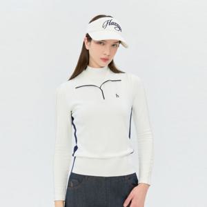 헤지스골프  BEST  화이트 여성 로고 레터링 선바이저(HWHE6E101OW)