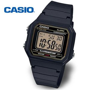 카시오 W-217H-9A 학생 전자 우레탄 군인시계