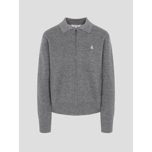 [빈폴레이디스] 이중지 칼라넥 집업 카디건  그레이 (BF615AC073)