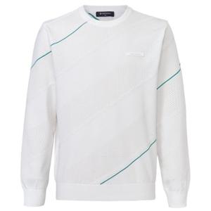 [와이드앵글]남성 TO 조직 믹스 라운드 풀오버 스웨터 WMP26K11W2