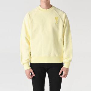 아미 하트로고 자수 나그랑 맨투맨 옐로우 USW002 747 703