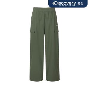 [디스커버리] 여성 스트레치 우븐 트레이닝 세미와이드 카고 팬츠 (D/KHAKI) DWTP43061-KAD