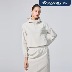 [디스커버리] 여성 스트레치 우븐 트레이닝 크롭 후드 아노락 (D/IVORY) DWTR44061-IVD