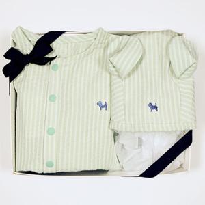 [블루독베이비] (GN)스타포켓세트바디수트 4637004005 4637004005