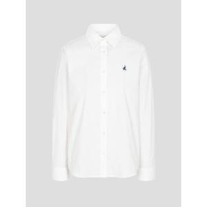 [빈폴레이디스] [Essential] 솔리드 슬림핏 셔츠  화이트 (BF6264E121)