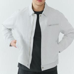 잠뱅이 동백01 남성 난스판 크림 데님 자켓 AQ1DDJ102