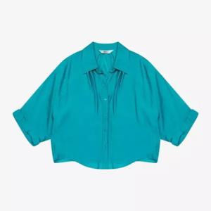 베스띠벨리 세이브존04 오픈카라 오버핏 블라우스 BKBAF24460