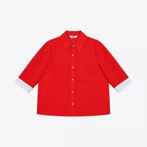 베스띠벨리 세이브존04 스냅 단추 트임 셔츠 BKBAE24540