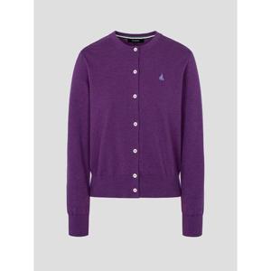 [빈폴레이디스] [Essential] 코튼 라운드넥 카디건  퍼플 (BF615AE01U)