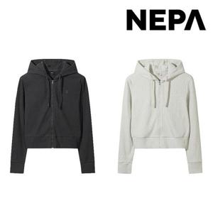 네파 7M26162 여성 그린마인드 골지 후드 집업 자켓