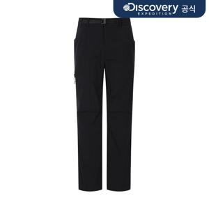 [디스커버리] 프레시벤트 남성 벨티드 테이퍼드 테크 카고팬츠 (BLACK) DMPT6A063-BKS