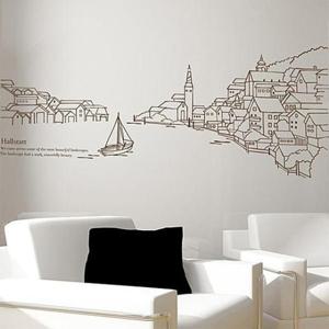 포인트스티커 할슈타트 그래픽스티커 시트지 벽지 포인트